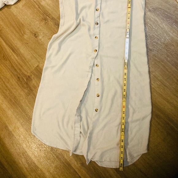 Vetiver Cream Button Up Maxi Dress - Picture 5 of 11